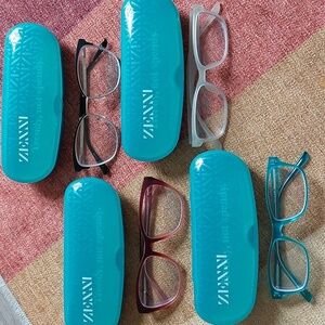 Four pair of prescription frames Zenni and Charmed